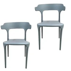 Modern Műanyag Szék – Minimalista Design és Funkcionalitás (Szürke)