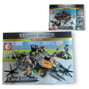 Sembo Block SWAT – Páncélozott Taktikai Terepjáró és Akciókészlet (No. 102317)