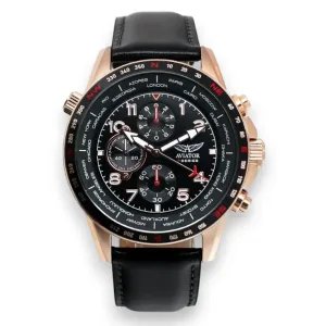 Aviator F-Series AVW78420G386 Férfi Világidő Kronográf Karóra