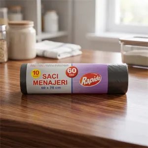 Rapido 60 Literes Szemeteszsák – 10 db-os kiszerelés (60x70 cm)