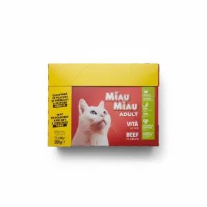 Miau Miau Nedves Macskaeledel – Marha (12 x 100g)