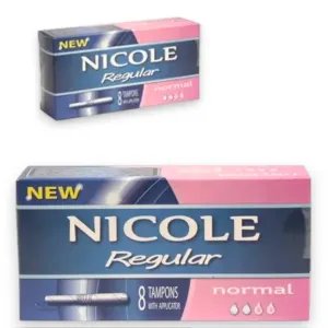 Nicole Regular Normal Applikátoros Tampon – Higiénikus védelem (8 db)