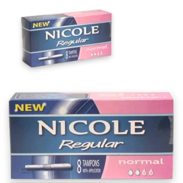 Nicole Regular Normal Applikátoros Tampon – Higiénikus védelem (8 db)