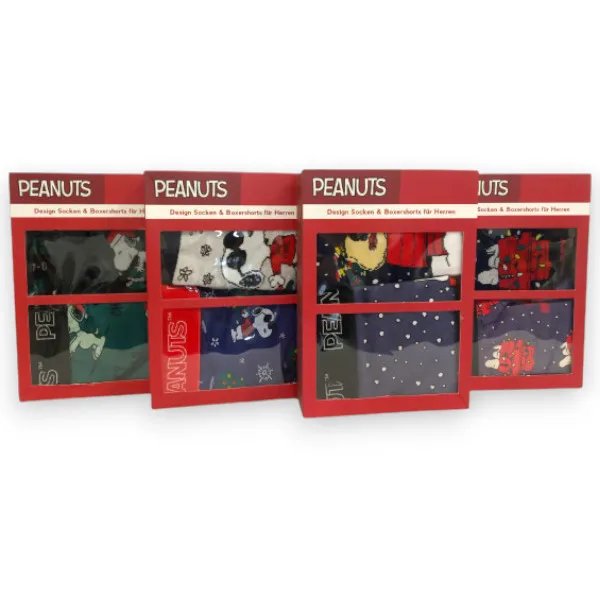 Peanuts (Snoopy) Férfi Boxer és Zokni Szett – Díszdobozban