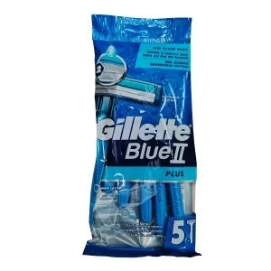 Gillette Blue II Plus Eldobható Borotva – 5 db (Zacskós kiszerelés)