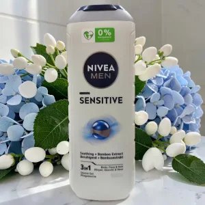 NIVEA MEN Sensitive 3in1 Férfi Tusfürdő Bambuszkivonattal - 500 ml