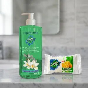 Safeguard Eucalyptus & Orchidea Folyékony Szappan (480 ml) + Ajándék Safeguard Lemon Szilárd Szappan (75 g)