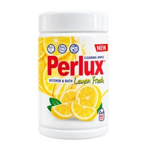 Perlux fürdőszobai és konyhai tisztítókendő Lemon Fresh 80 db