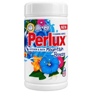 Perlux fürdőszobai és konyhai tisztítókendő Mountain Breeze 80 db