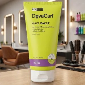 DevaCurl Wave Maker Könnyű, Hidratáló Formázó Krém Vékony Szálú Hullámokra – 147 ml (5 fl. oz.)