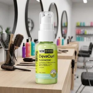 DevaCurl FlexFactor Fürt Rugalmasságot Megőrző Haj-Alapozó Minden Hajtípusra – 30 ml (1 fl. oz.)